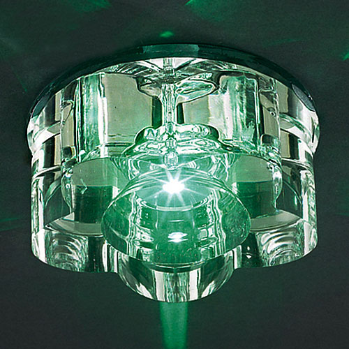 LED 무궁화 매입 2W (크롬/녹색)